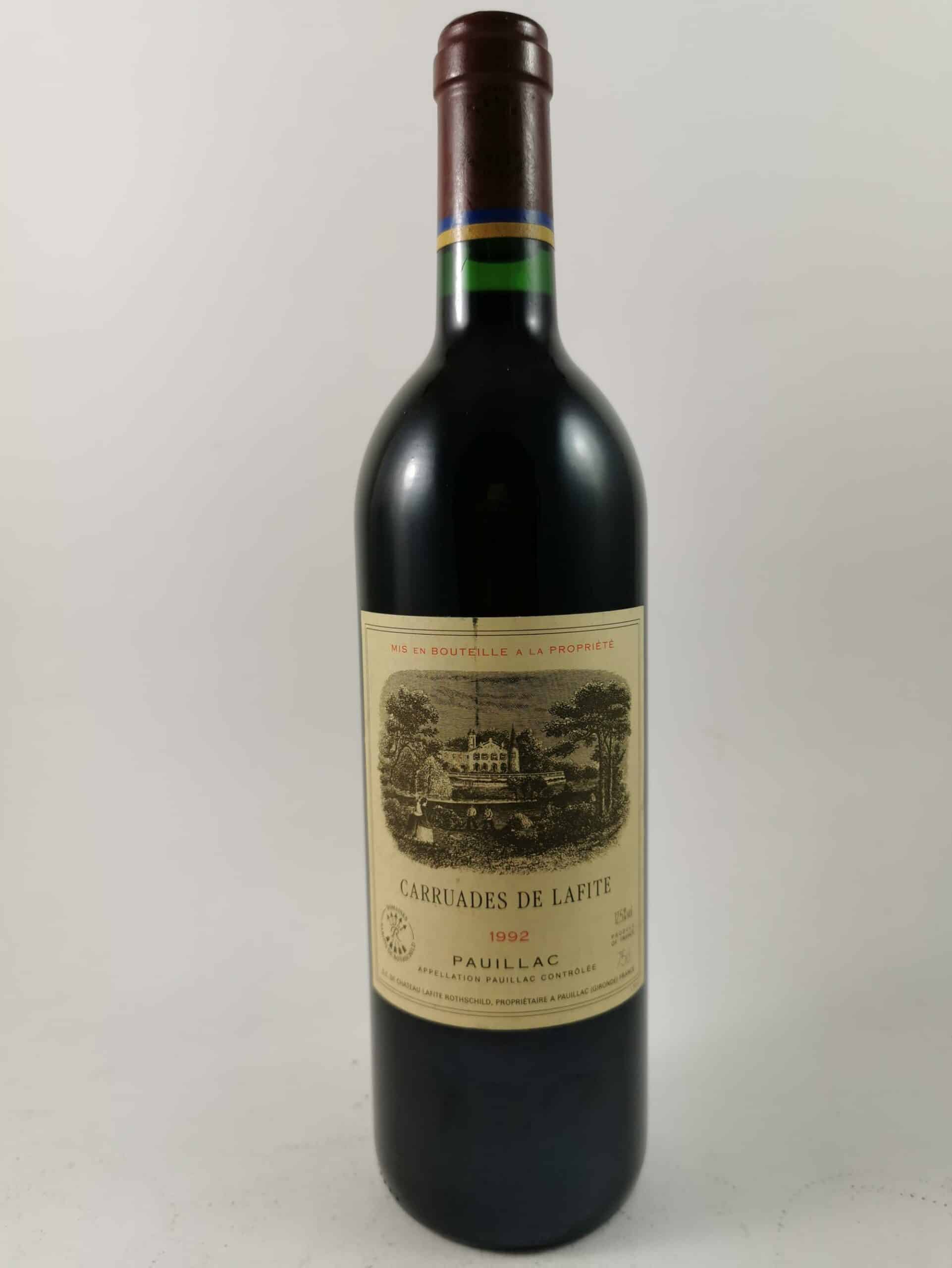 Carruades de Lafite Rothschild 1992 - Vin de Pauillac