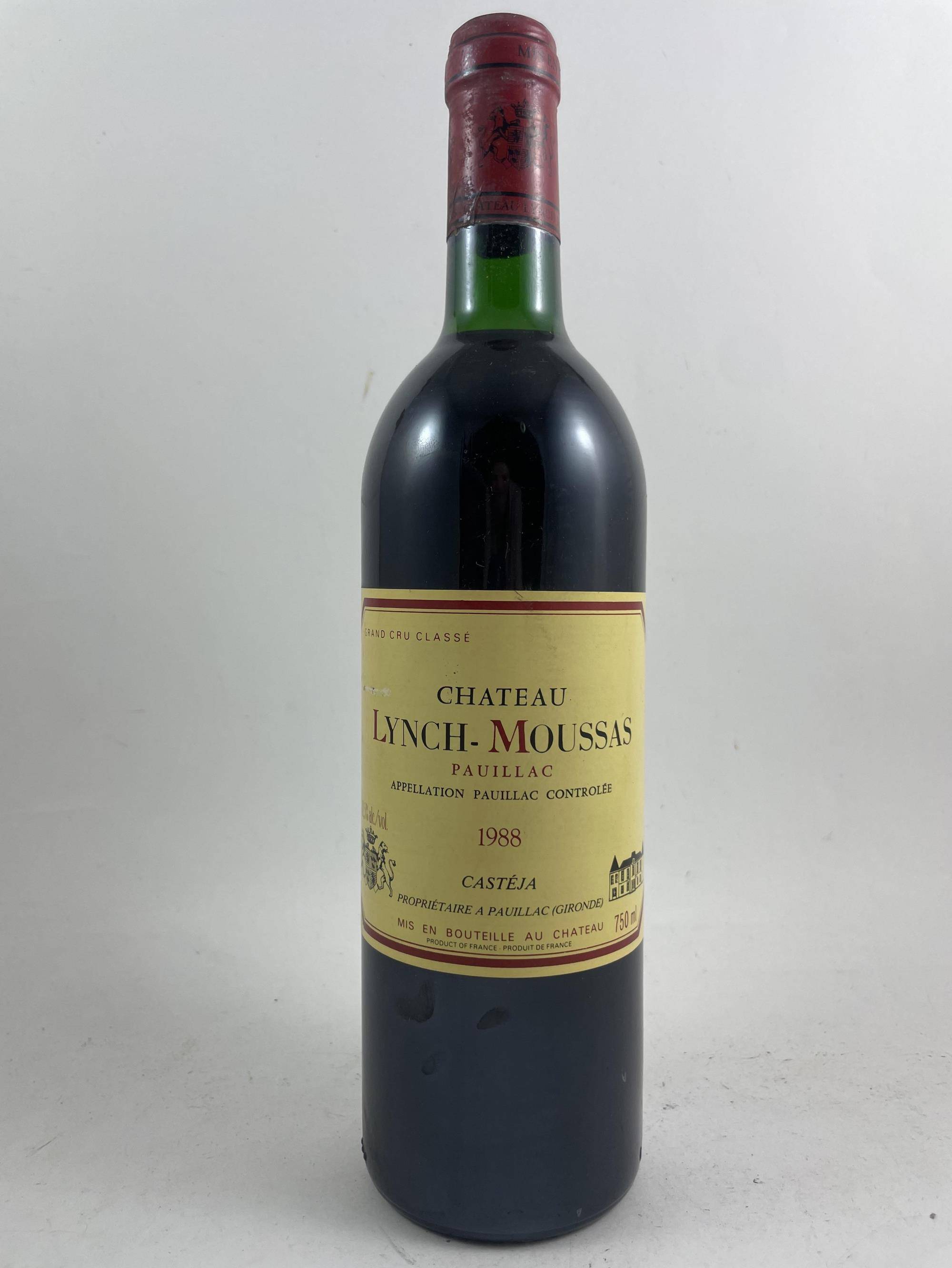 Château Lynch Moussas 1988 - Tasting, Food & wine pairing