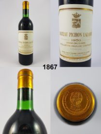 Château Pichon Longueville Comtesse de Lalande 1970